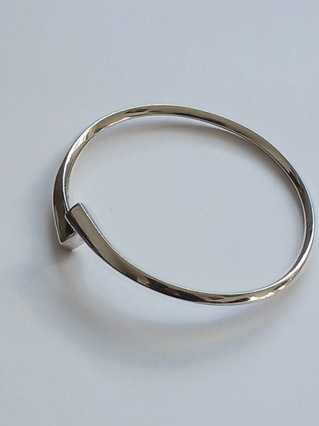 Bracelet touareg en argent ciselé