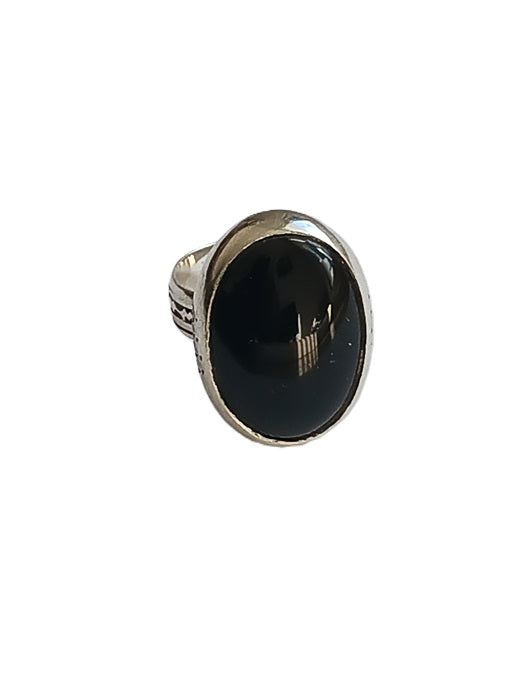 Bague touarègue en argent et pierre agate