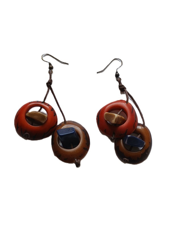 Tagua Seed Earrings