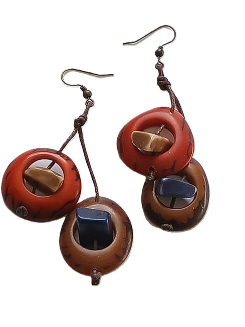 Tagua Seed Earrings