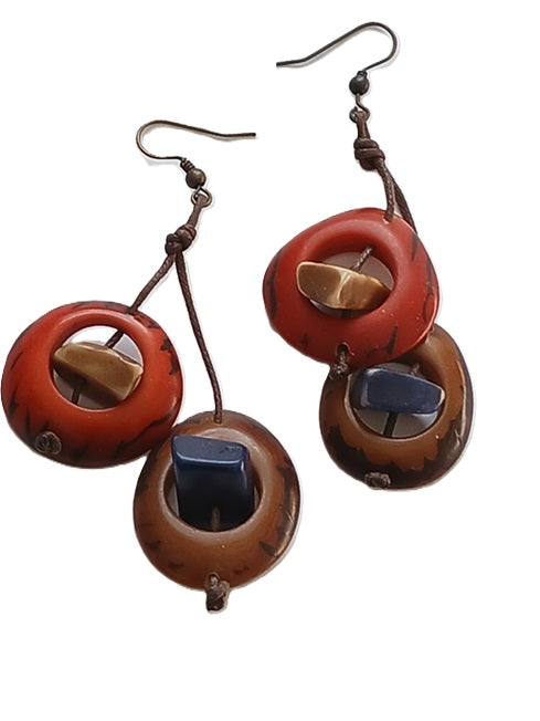 Tagua Seed Earrings