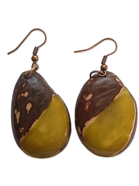 Tagua Seed Earrings