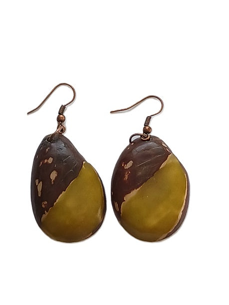 Tagua Seed Earrings