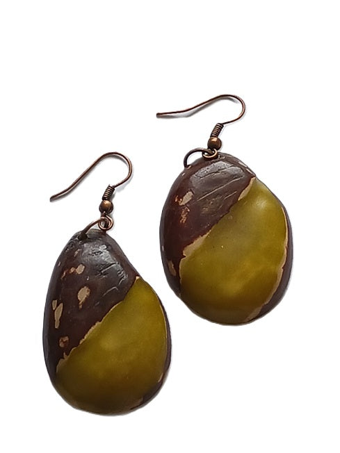Tagua Seed Earrings