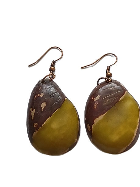 Tagua Seed Earrings