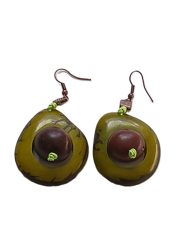 Tagua Seed Earrings