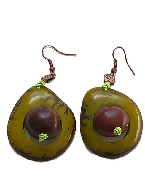 Tagua Seed Earrings