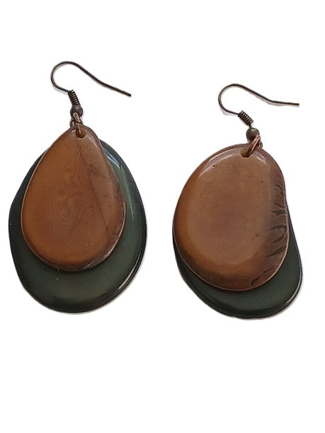 Tagua Seed Earrings
