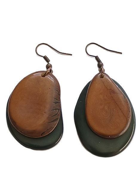 Tagua Seed Earrings