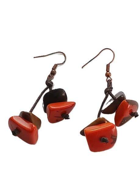 Tagua Seed Earrings