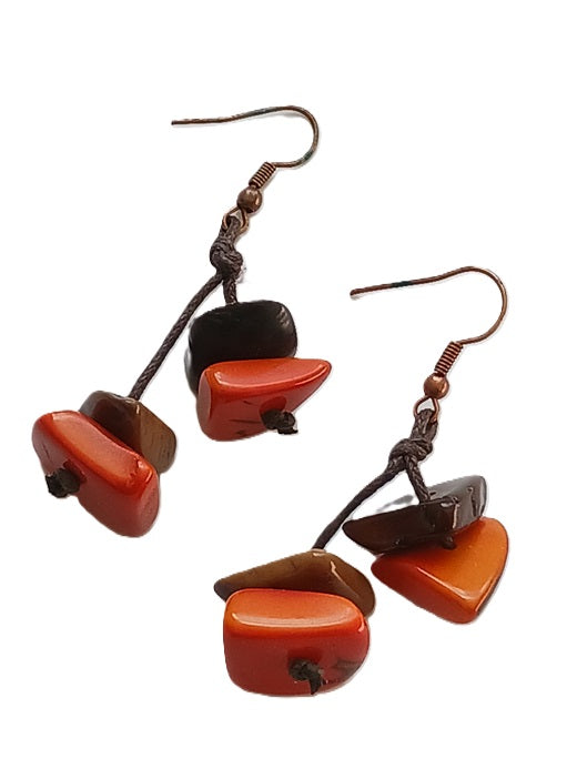 Tagua Seed Earrings
