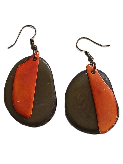 Tagua Seed Earrings