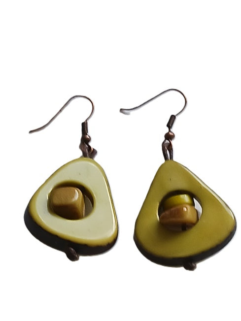 Tagua Seed Earrings
