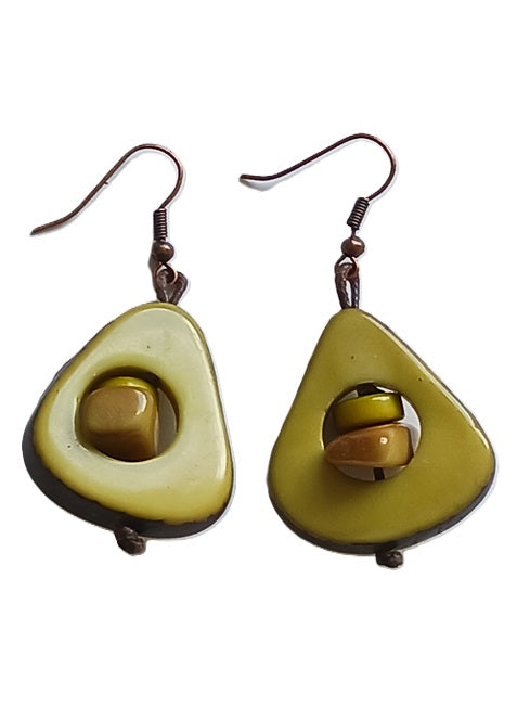 Tagua Seed Earrings