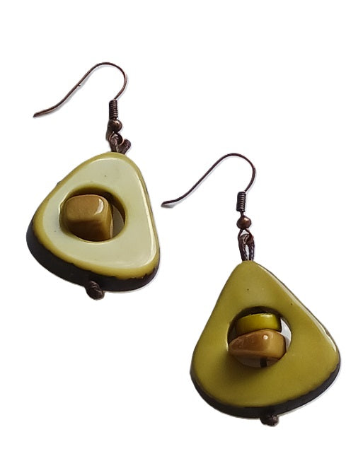 Tagua Seed Earrings