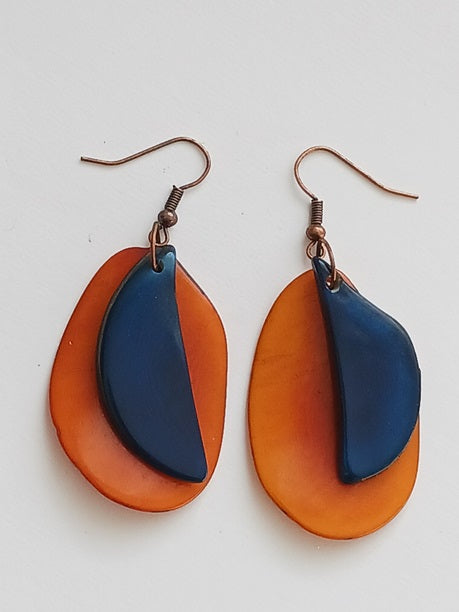 Boucles d'oreilles en graine de Tagua