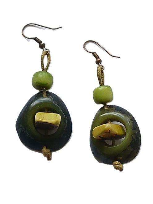 Tagua Seed Earrings