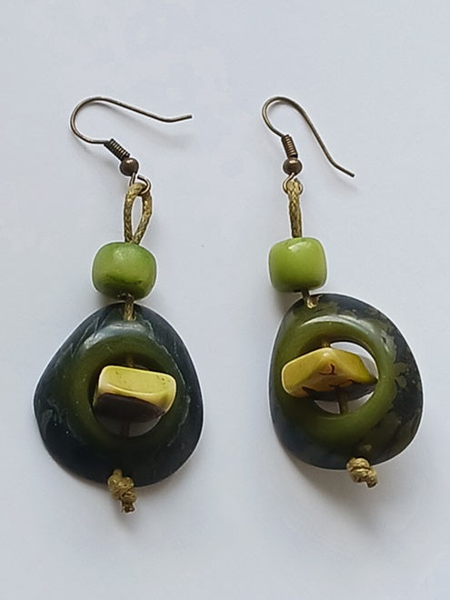 Tagua Seed Earrings