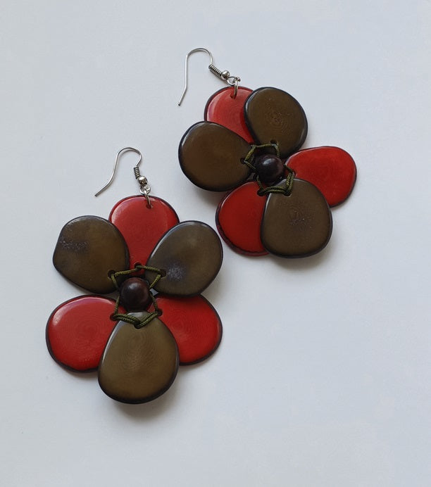 Tagua Seed Earrings