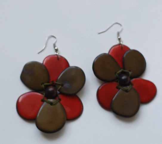 Tagua Seed Earrings