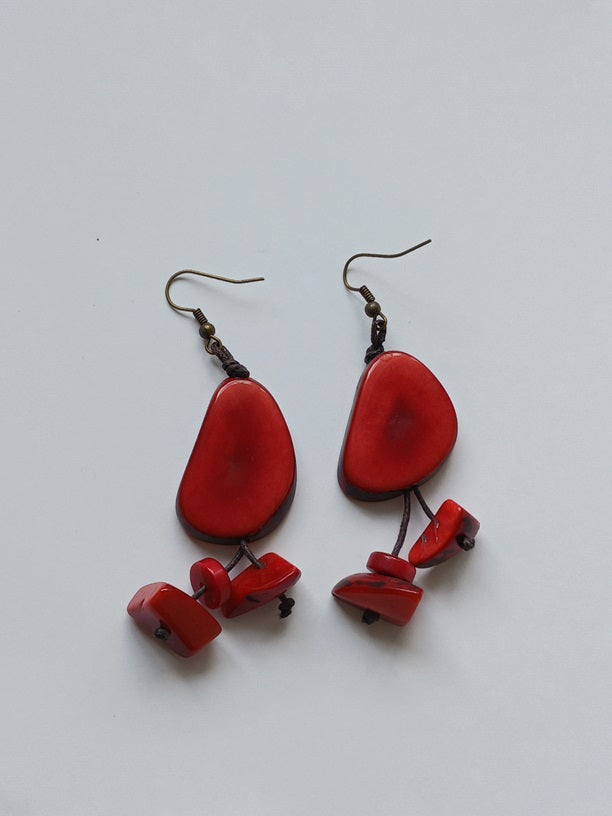 Tagua Seed Earrings