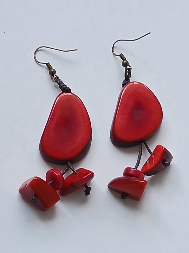 Tagua Seed Earrings