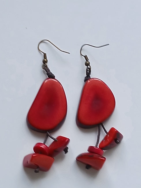 Tagua Seed Earrings