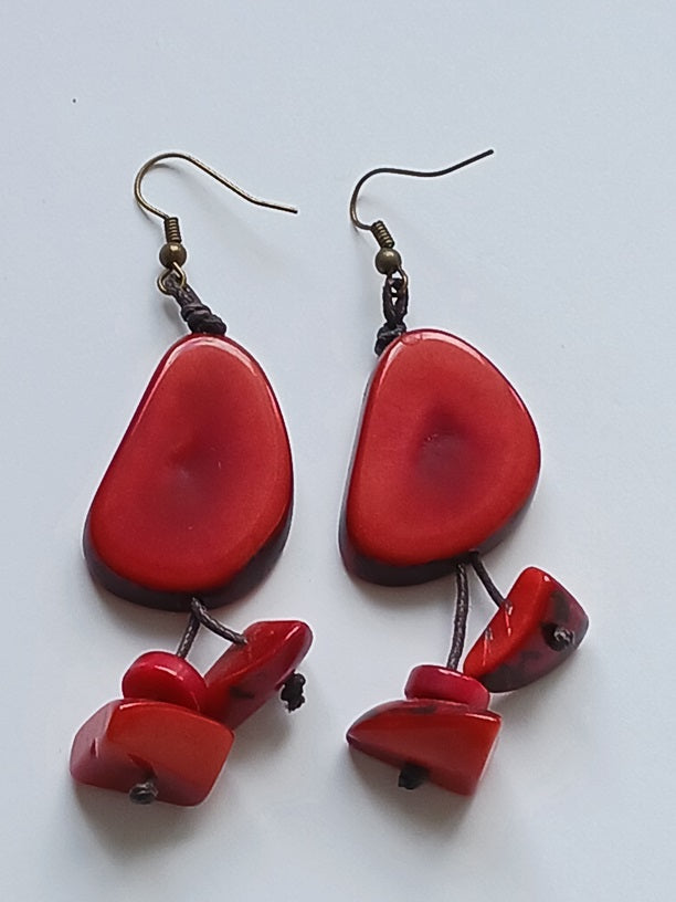 Tagua Seed Earrings