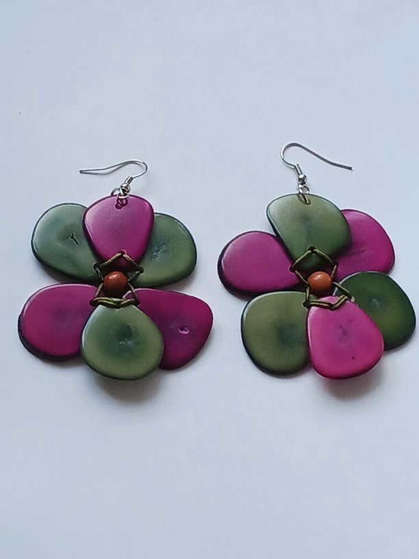 Tagua Seed Earrings