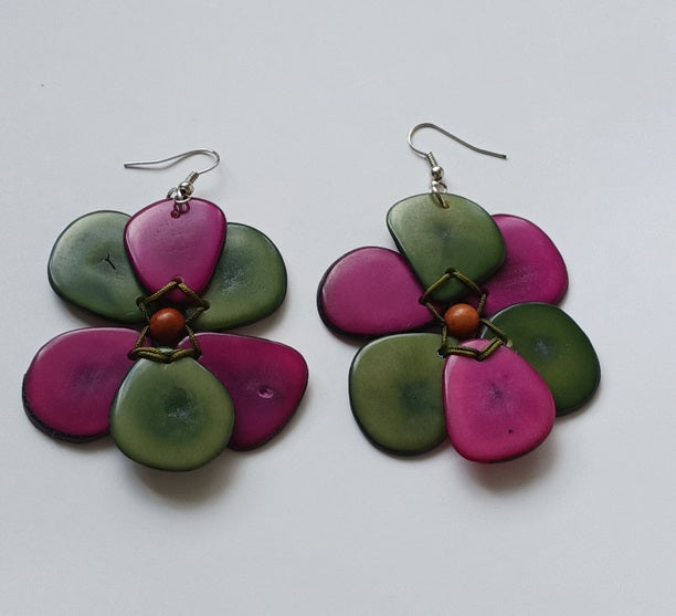 Tagua Seed Earrings