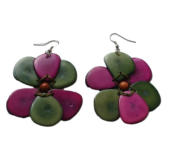 Tagua Seed Earrings