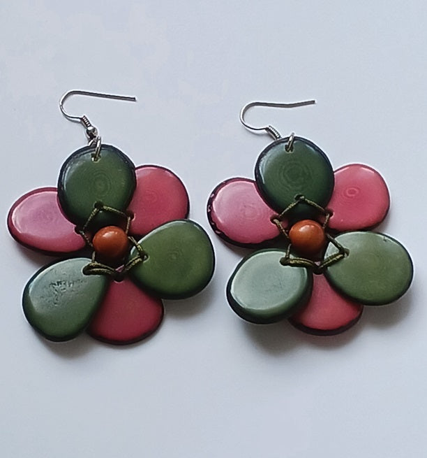 Tagua Seed Earrings