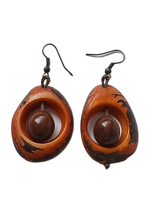 Tagua Seed Earrings