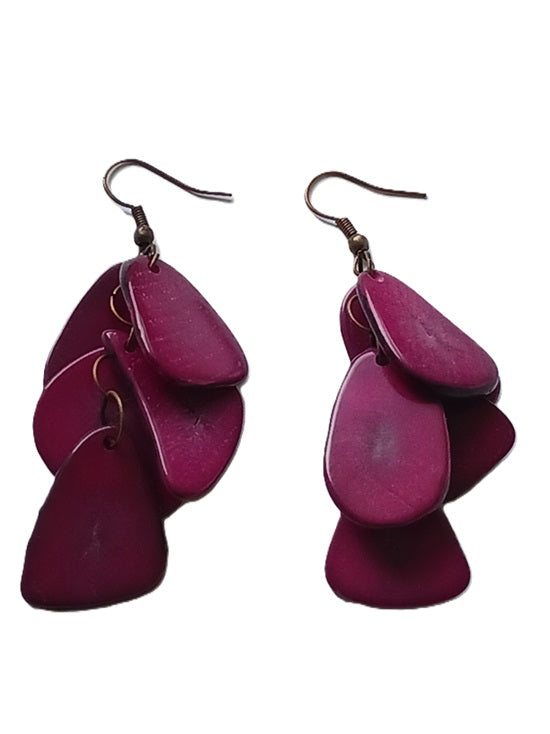 Tagua Seed Earrings