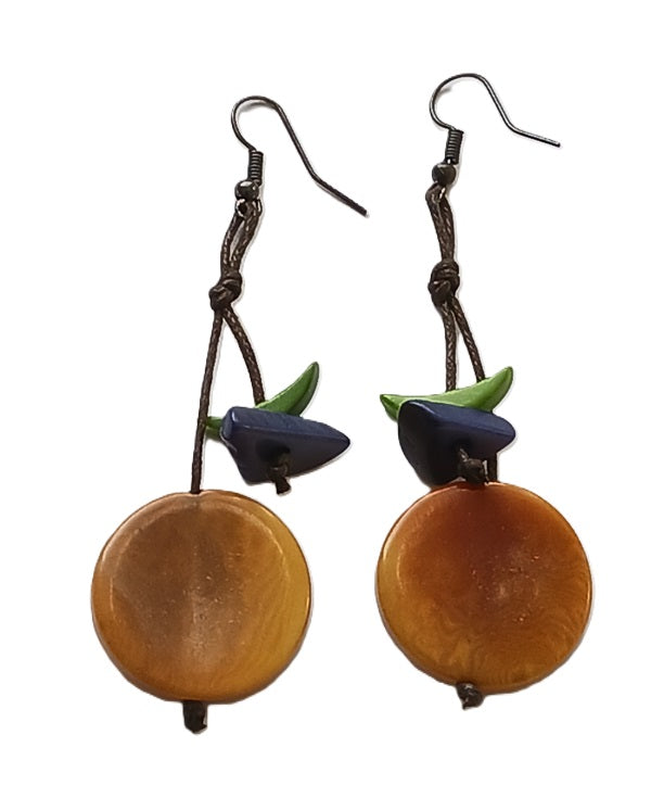 Tagua Seed Earrings