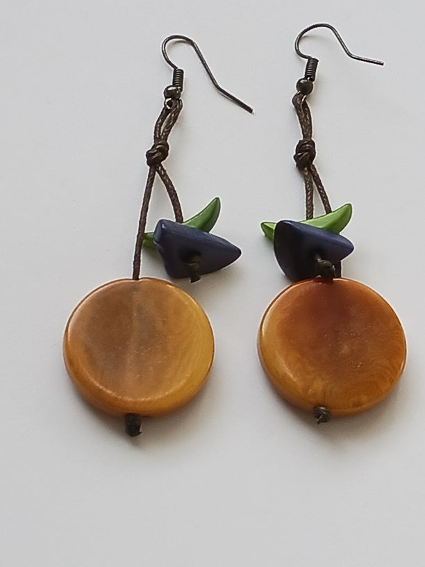 Tagua Seed Earrings