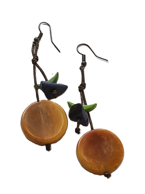 Tagua Seed Earrings