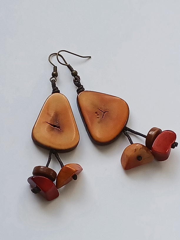 Tagua Seed Earrings