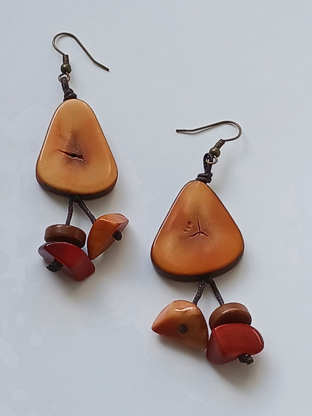 Tagua Seed Earrings