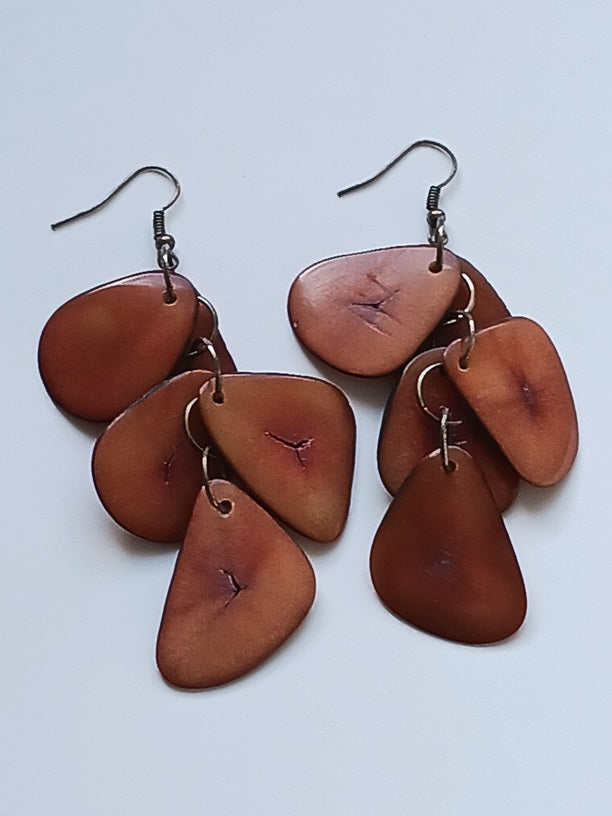 Tagua Seed Earrings