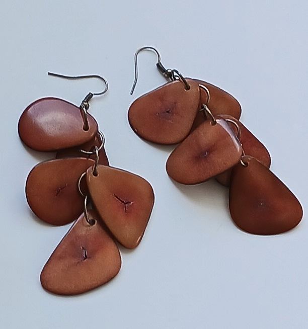Tagua Seed Earrings
