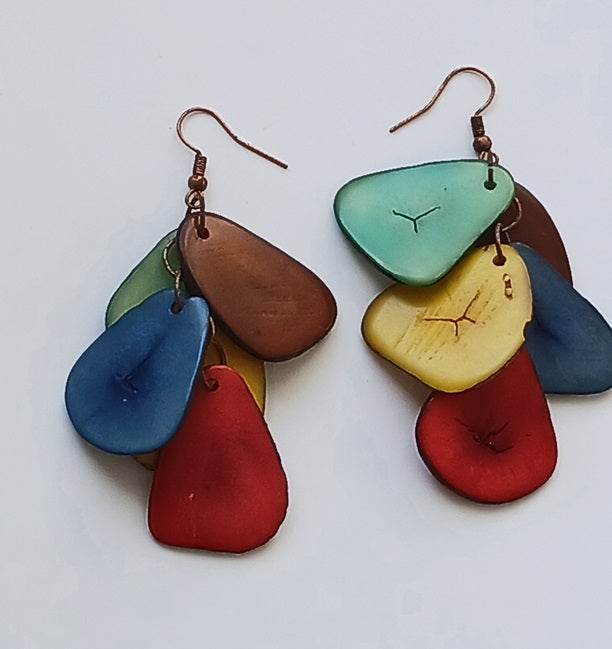 Tagua Seed Earrings