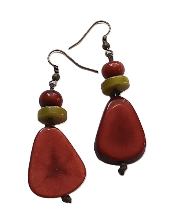 Tagua Seed Earrings