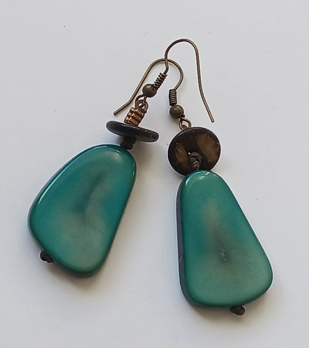 Tagua Seed Earrings