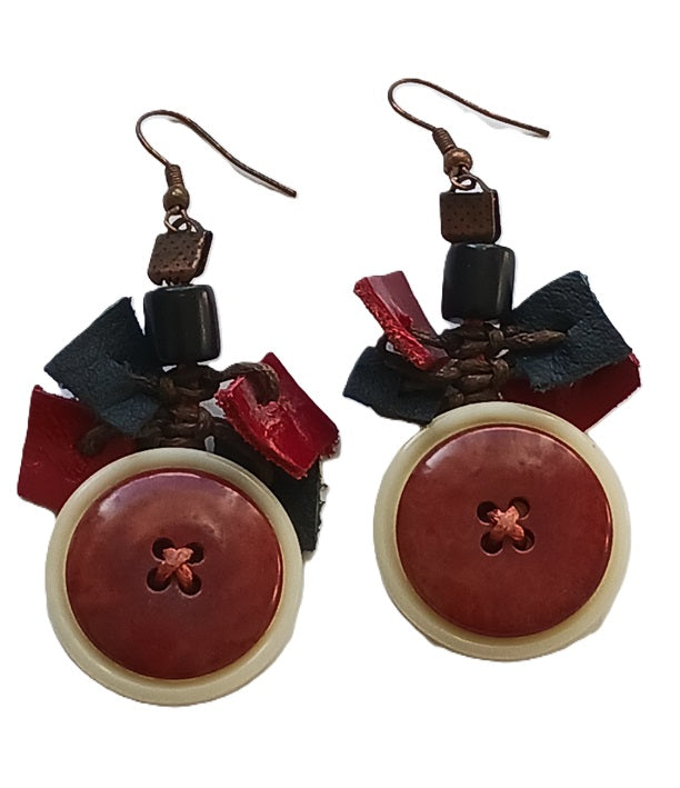 Boucles d'oreille en graine de Tagua