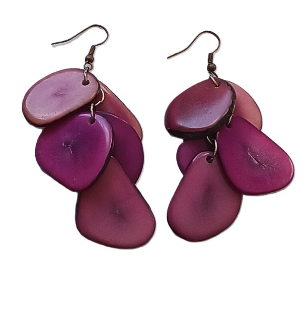 Tagua Seed Earrings