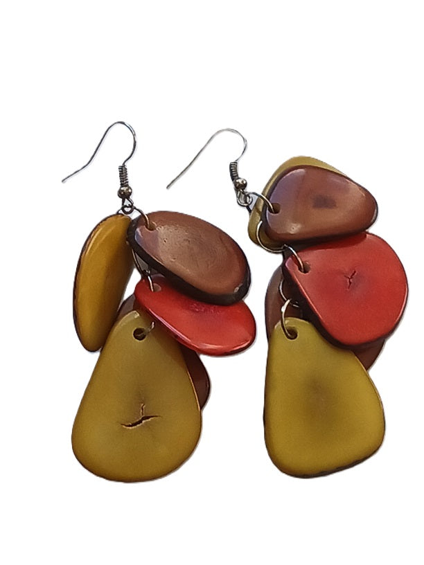 Tagua Seed Earrings