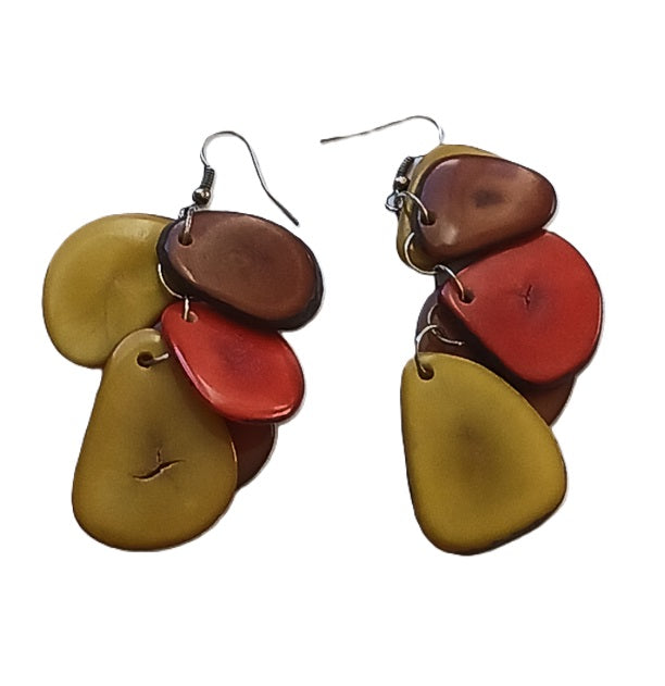 Tagua Seed Earrings