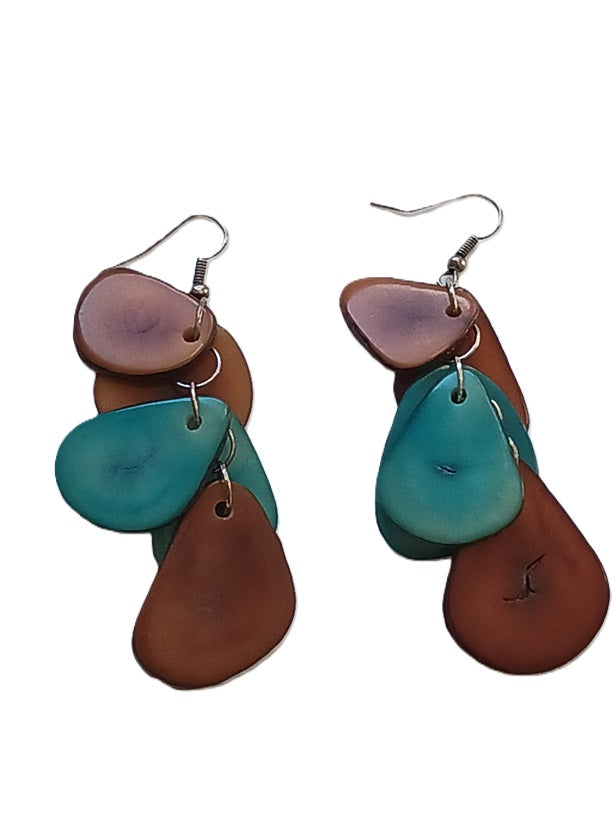 Tagua Seed Earrings