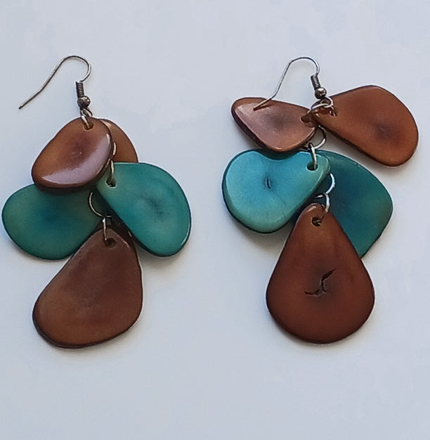 Tagua Seed Earrings